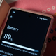 A photo of the Pixel 6 Pro, with emphasis on the fact that it's charging!